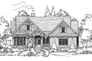 Craftsman Exterior - Front Elevation Plan #929-501