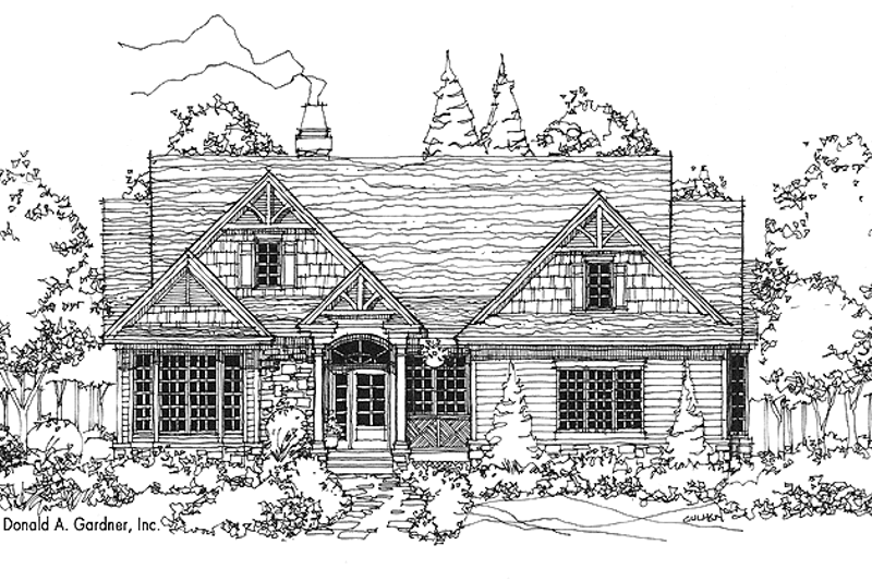 Dream House Plan - Craftsman Exterior - Front Elevation Plan #929-501
