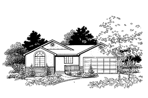 Dream House Plan - Ranch Exterior - Front Elevation Plan #308-262