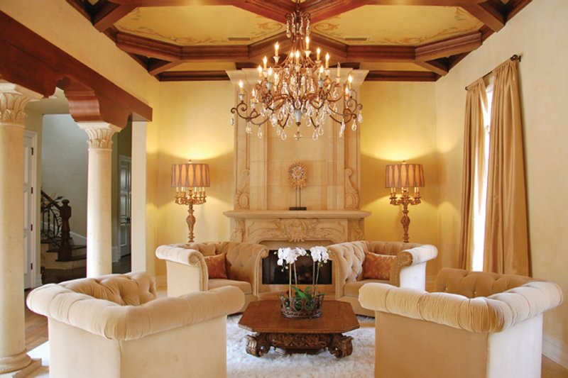 House Design - Interior - Family Room 3 for Mediterranean House Plan #1058-11 - 5 bed, 5 bath