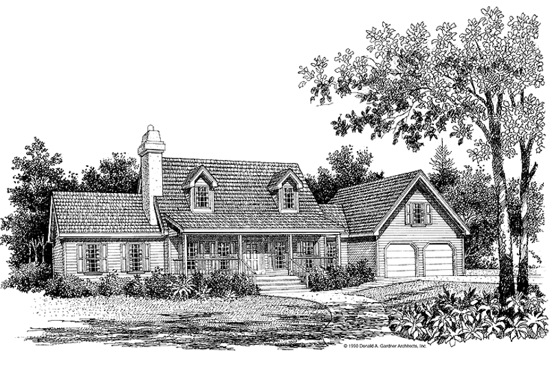 Home Plan - Exterior - Front Elevation 3 for Country House Plan #929-81 - 3 bed, 2.5 bath