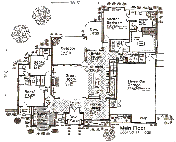 Home Plan - European Floor Plan - Main Floor Plan #310-980