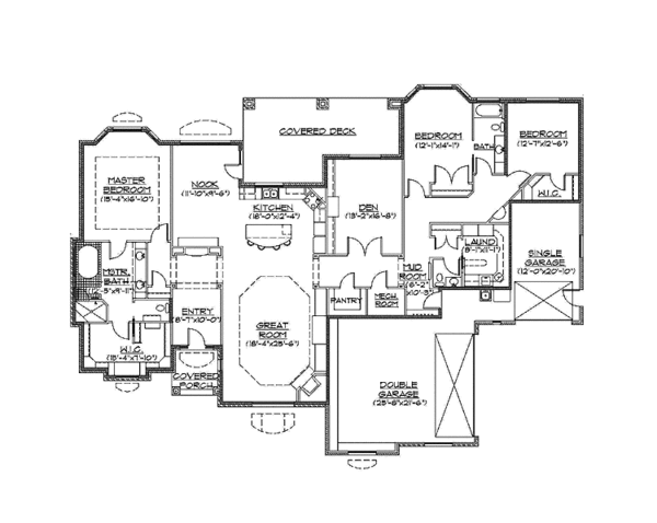 Dream House Plan - Traditional Floor Plan - Main Floor Plan #945-101