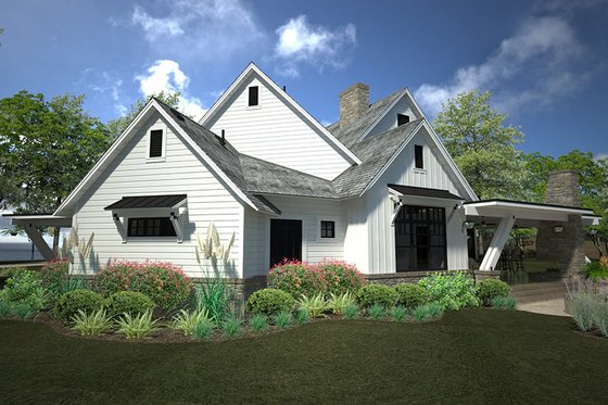 Exterior - Other Elevation for Country House Plan #120-250 - 4 bed, 4.5 bath