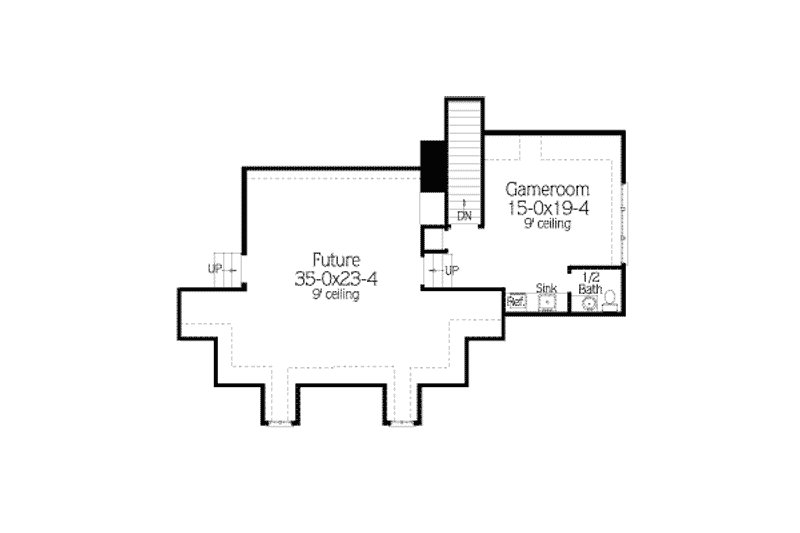 Home Plan - Floor Plan - Upper Floor for Southern House Plan #406-137 - 4 bed, 3.5 bath