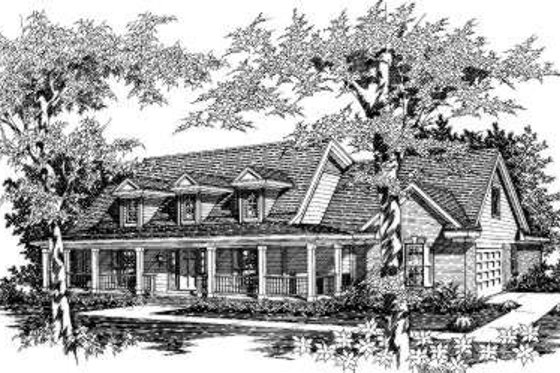 Exterior - Other Elevation for Country House Plan #329-123 - 4 bed, 2 bath