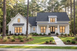 Exterior - Front Elevation 3 for Farmhouse House Plan #430-164 - 3 bed, 2 bath