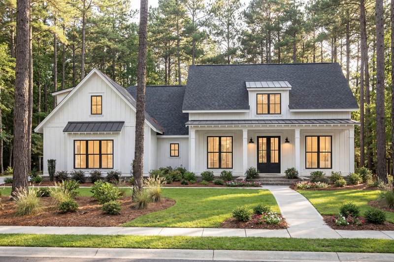 Architectural House Design - Exterior - Front Elevation 3 for Farmhouse House Plan #430-164 - 3 bed, 2 bath