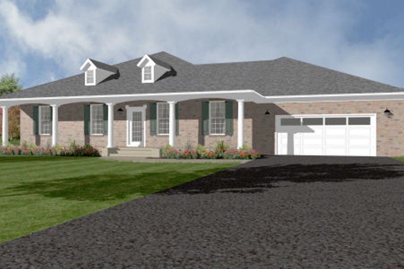 Dream House Plan - Ranch Exterior - Front Elevation Plan #14-245