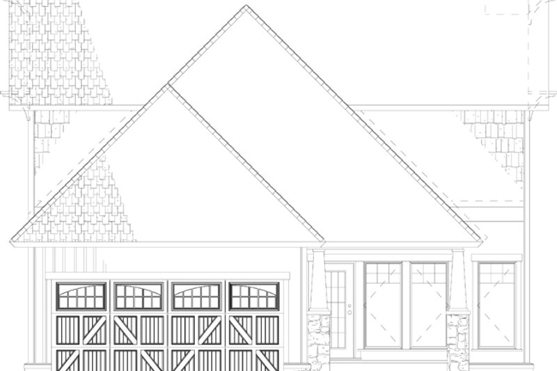 Dream House Plan - Exterior - Rear Elevation for Craftsman House Plan #17-2909 - 3 bed, 2 bath