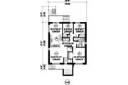Contemporary Style House Plan - 9 Beds 3 Baths 3663 Sq/Ft Plan #25-4548 