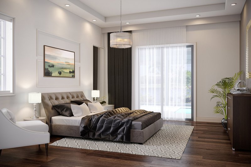 House Design - Interior - Master Bedroom for Beach House Plan #938-83 - 4 bed, 3 bath