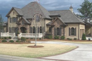 Exterior - Front Elevation 3 for European House Plan #1054-30 - 4 bed, 4.5 bath