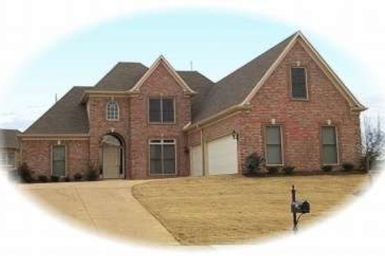 Exterior - Front Elevation for European House Plan #81-1167 - 3 bed, 3 bath