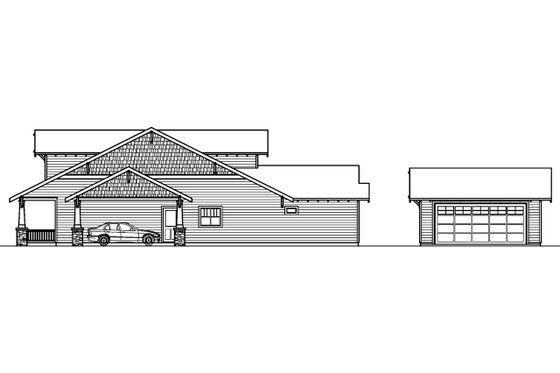 Exterior - Other Elevation 1 for Craftsman House Plan #124-611 - 3 bed, 2.5 bath