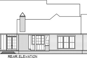 Exterior - Rear Elevation for Farmhouse House Plan #1074-3 - 4 bed, 3.5 bath