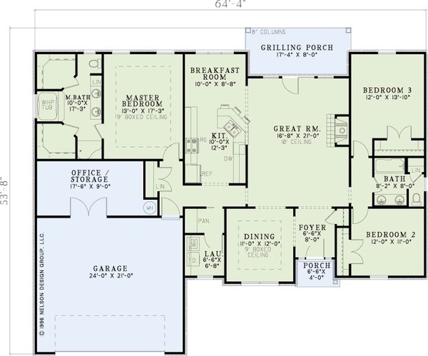 Traditional Floor Plan - Main Floor Plan #17-3275