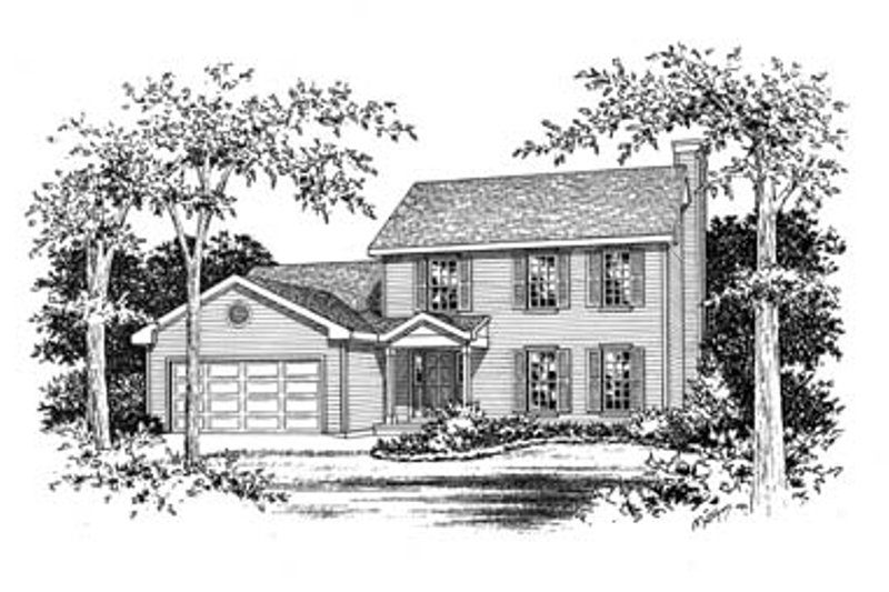 Dream House Plan - Exterior - Other Elevation for Traditional House Plan #22-205 - 3 bed, 2.5 bath
