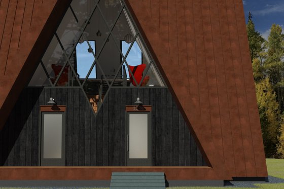 Exterior - Front Elevation 4 for Modern House Plan #933-16 - 3 bed, 2 bath