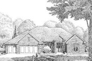 Traditional Style House Plan - 4 Beds 3 Baths 2675 Sq/Ft Plan #310-206 