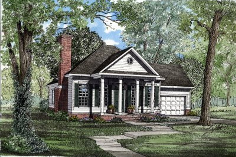 House Plan Design - Southern Exterior - Front Elevation Plan #17-180
