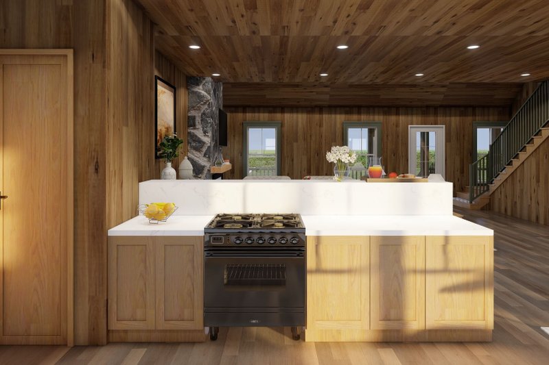 House Blueprint - Interior - Kitchen for Country House Plan #17-3450 - 3 bed, 2 bath