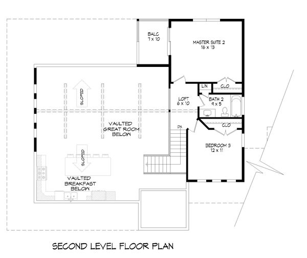 Architectural House Design - Country Floor Plan - Upper Floor Plan #932-68