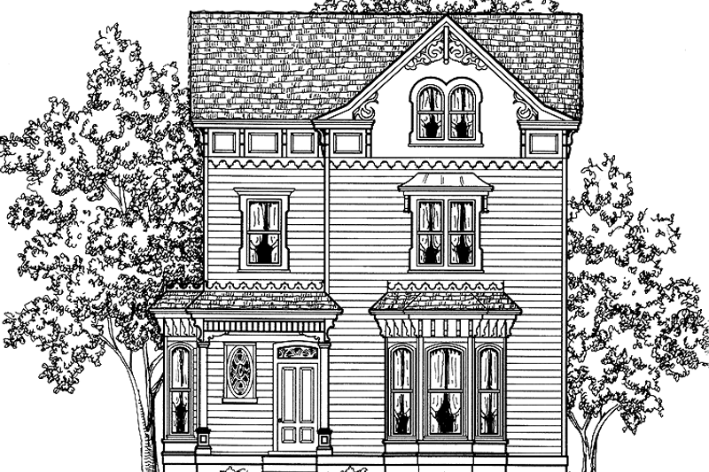Dream House Plan - Victorian Exterior - Front Elevation Plan #1047-32