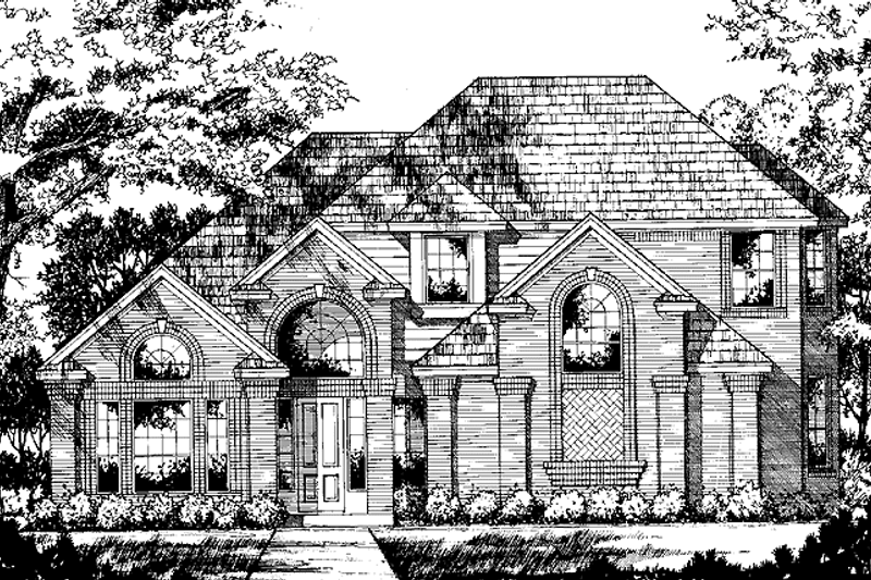 Home Plan - Traditional Exterior - Front Elevation Plan #40-452