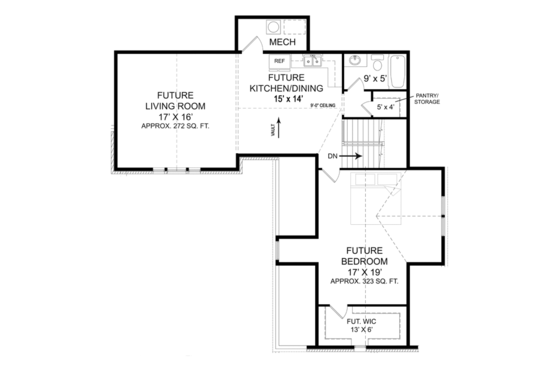 Floor Plan - Other Floor for European House Plan #119-420 - 3 bed, 2 bath