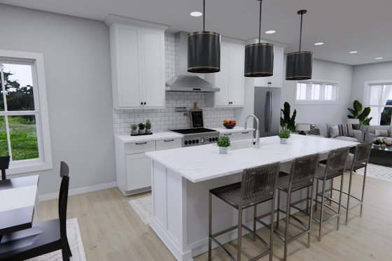 Interior - Kitchen 1 for Craftsman House Plan #51-1498 - 4 bed, 3 bath