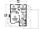 Victorian Style House Plan - 3 Beds 1 Baths 1624 Sq/Ft Plan #25-4671 