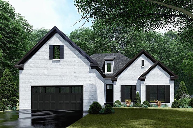Architectural House Design - Exterior - Front Elevation 3 for Traditional House Plan #923-145 - 3 bed, 2 bath