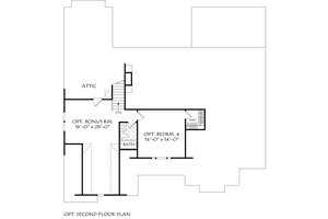 Floor Plan - Upper Floor for Farmhouse House Plan #927-1014 - 3 bed, 2.5 bath