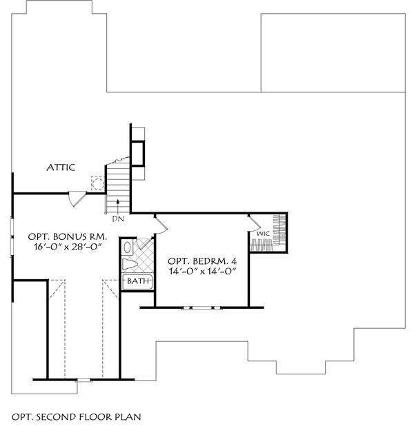 Farmhouse Floor Plan - Upper Floor Plan #927-1014