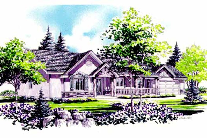 Home Plan - Country Exterior - Front Elevation Plan #308-292