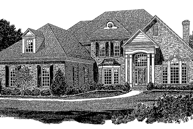 Home Plan - Exterior - Front Elevation 3 for Traditional House Plan #453-144 - 4 bed, 3.5 bath