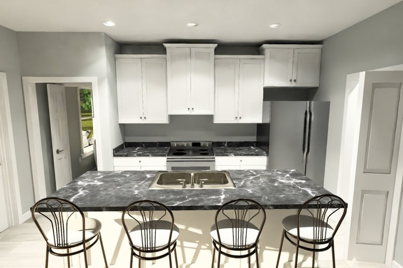 Architectural House Design - Interior - Kitchen for Cottage House Plan #513-2425 - 3 bed, 2 bath