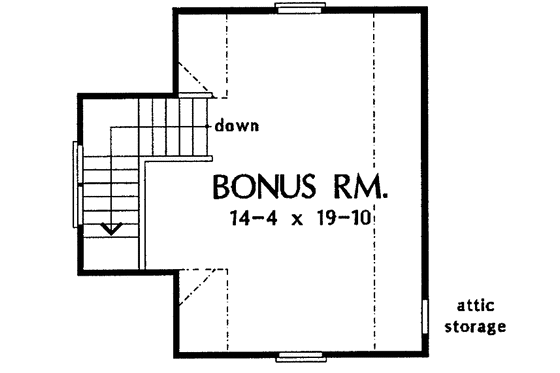 Floor Plan - Other Floor for Country House Plan #929-266 - 3 bed, 2 bath
