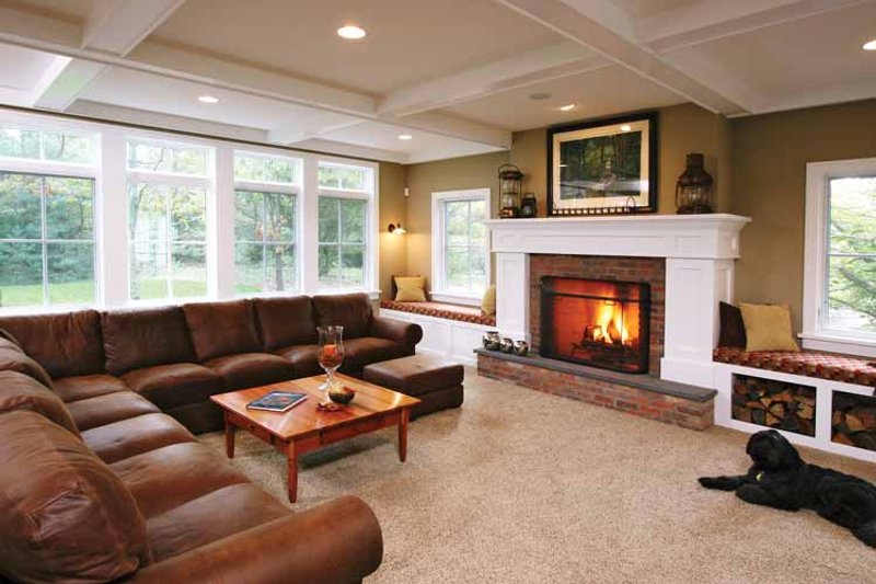 Home Plan - Interior - Family Room 1 for Colonial House Plan #928-97 - 4 bed, 3.5 bath