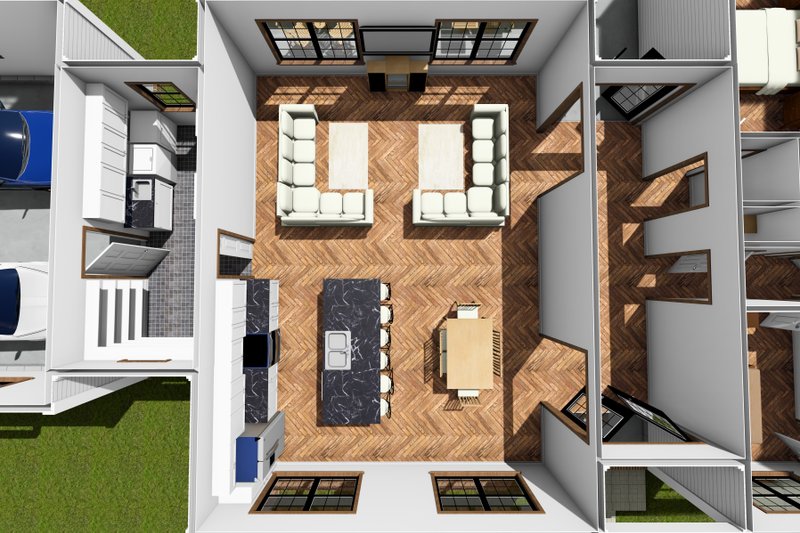 Dream House Plan - Interior - Kitchen for Farmhouse House Plan #513-2257 - 3 bed, 2 bath