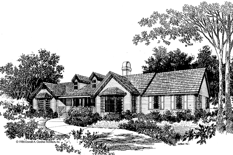 House Design - Country Exterior - Front Elevation Plan #929-79