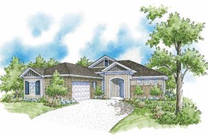 Country Exterior - Front Elevation Plan #930-371
