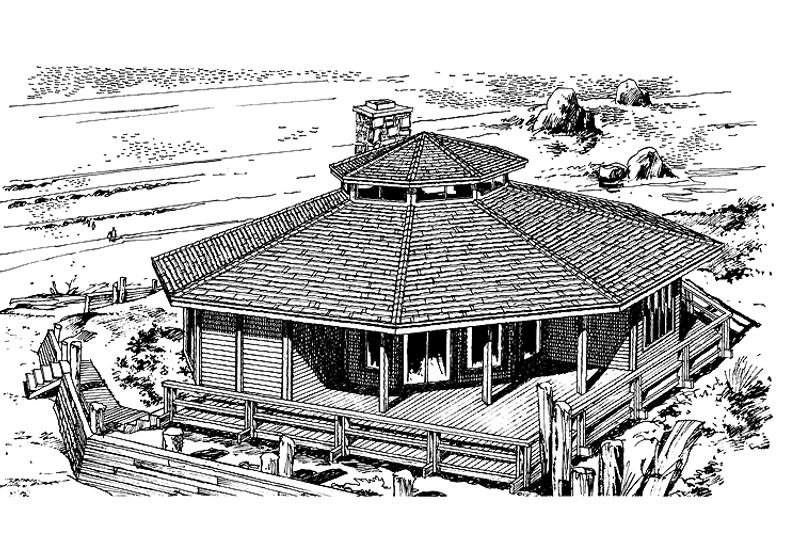 Home Plan - Exterior - Front Elevation 3 for Contemporary House Plan #320-789 - 3 bed, 2 bath