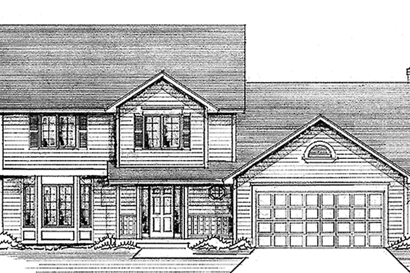 House Blueprint - Country Exterior - Front Elevation Plan #51-710