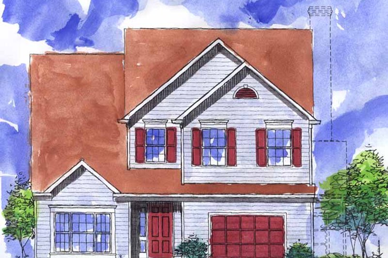 House Design - Colonial Exterior - Front Elevation Plan #320-907