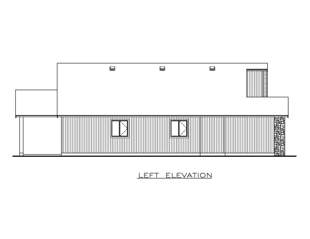 Exterior - Other Elevation for Contemporary House Plan #1100-110 - 3 bed, 2 bath