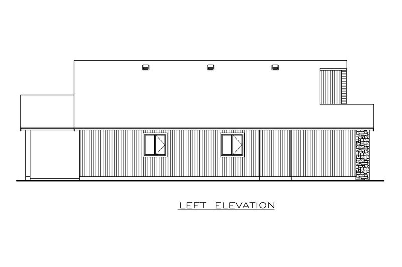 Dream House Plan - Exterior - Other Elevation for Contemporary House Plan #1100-110 - 3 bed, 2 bath