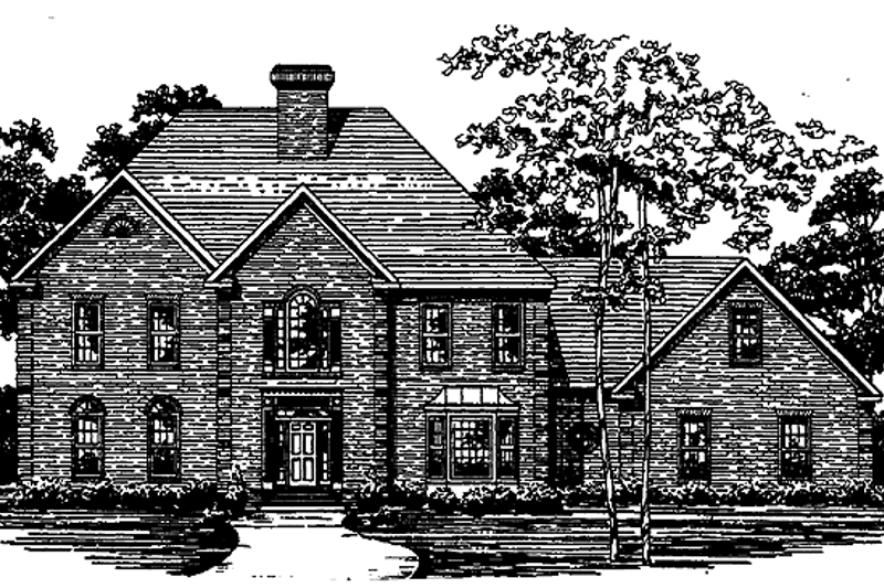 House Plan Design - Colonial Exterior - Front Elevation Plan #30-260