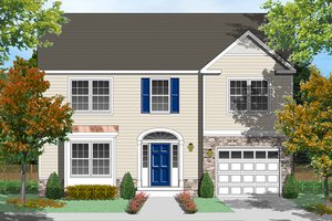 Traditional Exterior - Front Elevation Plan #1053-76